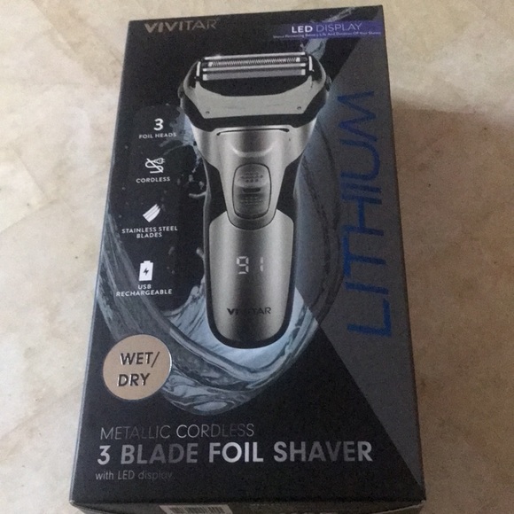 Accessories Vivitar Led Display Metallic Cordless 3 Blade Foil